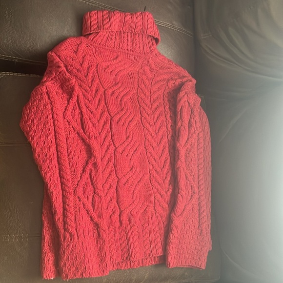 Carriage Donn NWOT 100% Merino Wool Cable Knit Roll Neck Jumper Gorgeous! - Picture 4 of 8